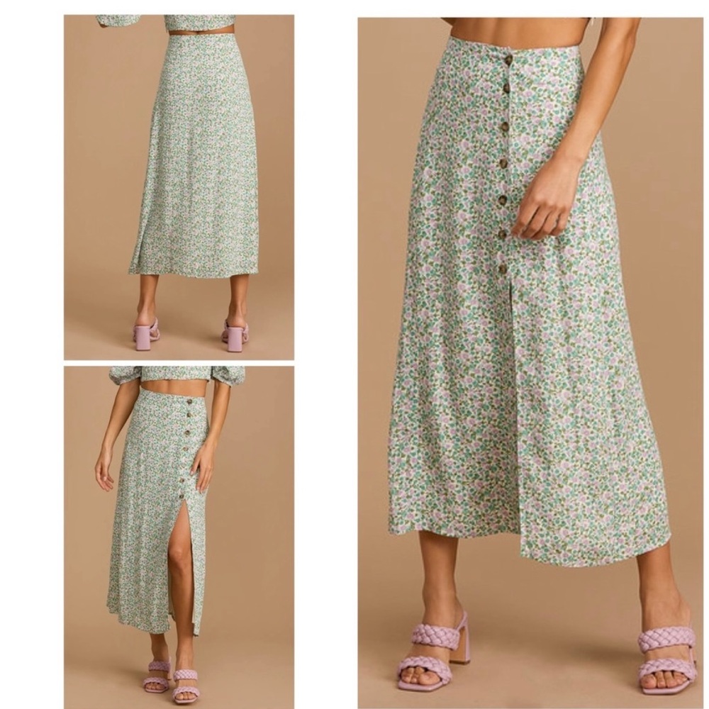 Lulu’s | Floral Midi Skirt